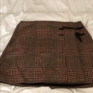 Brown tweed skirt